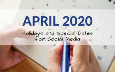 April 2020 Holiday and Special Days