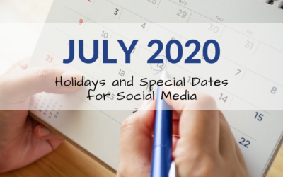 July 2020 Holiday and Special Days