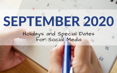 September 2020 Holiday and Special Days