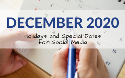 December 2020 Holiday and Special Days